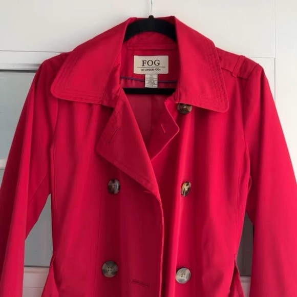 Red London Fog Coat - Picture 10 of 10